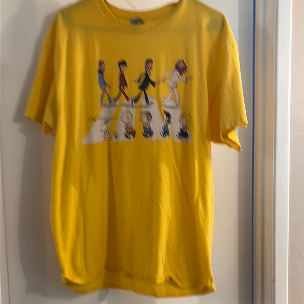 Casual Yellow T-Shirt with Fun Graphic